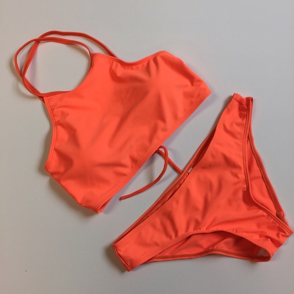 SW 126 Orange Bikini set - Picture 2 of 3