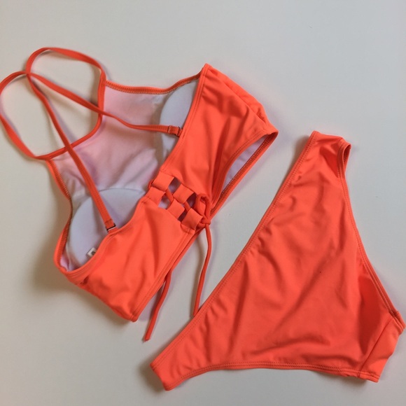 SW 126 Orange Bikini set - Picture 3 of 3