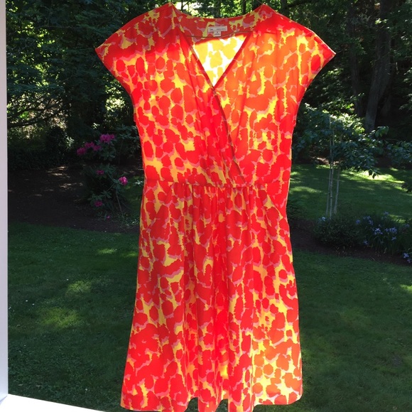 Gap stunner! Red, pink, yellow dress