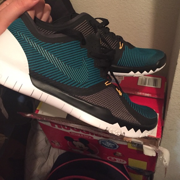 Blue nike shoes
