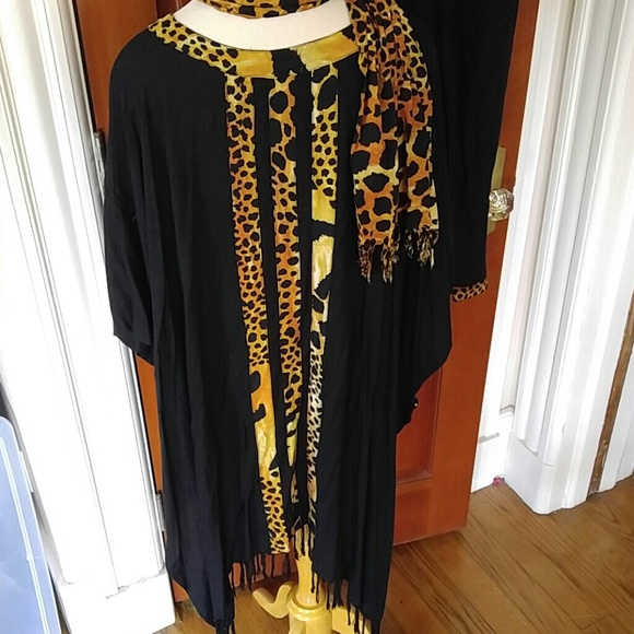 Tribal chic fringe handkerchief hem pant set - Picture 4 of 4