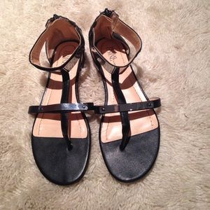 Prabal Gurung mirrored ankle strap sandals