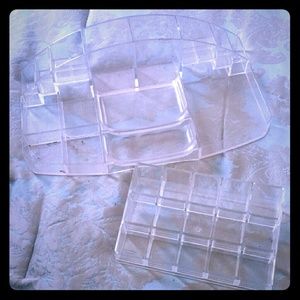 Acrylic makeup holder