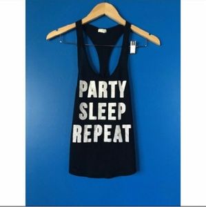 Garage - party sleep repeat tank