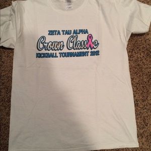 Zeta Tau Alpha Large White Tee