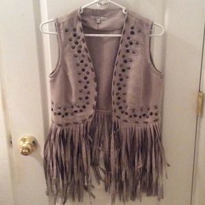 Faux suede vest. Great festival piece. Sale!