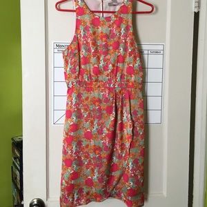 Floral polyester dress