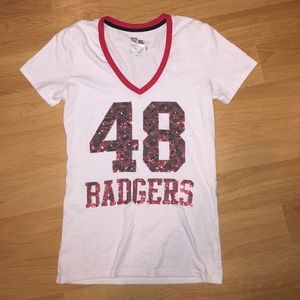 Sequined Wisconsin Badger Tee