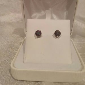 Genuine Mystic Topaz Studs 6mm