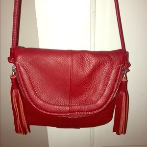 REAL leather shoulder bag.
