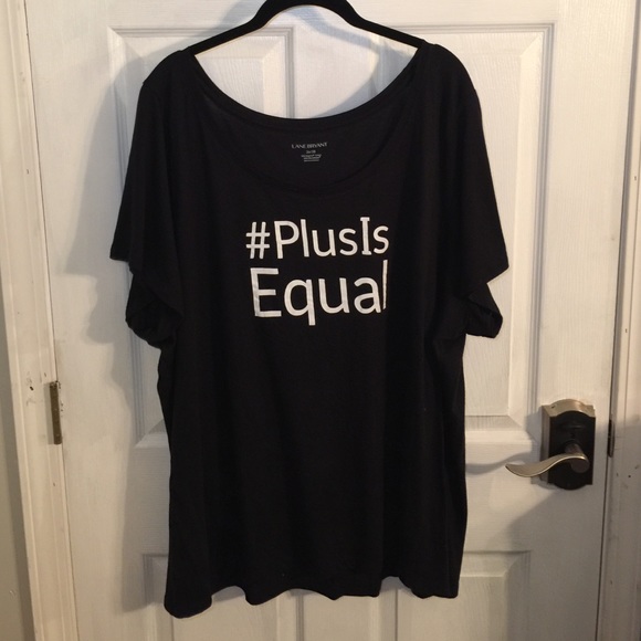 Lane Bryant plus is equal tee