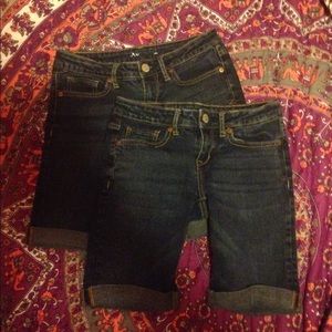 Bundle of Two Aeropostale Bermuda Jean Shorts