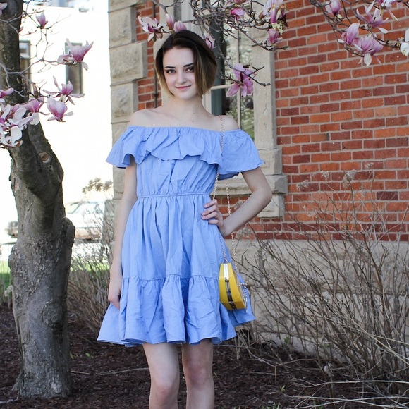 Off the shoulder dress