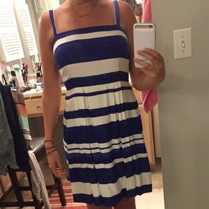 Blue & White Striped Dress