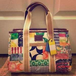 Coach patchwork handbag