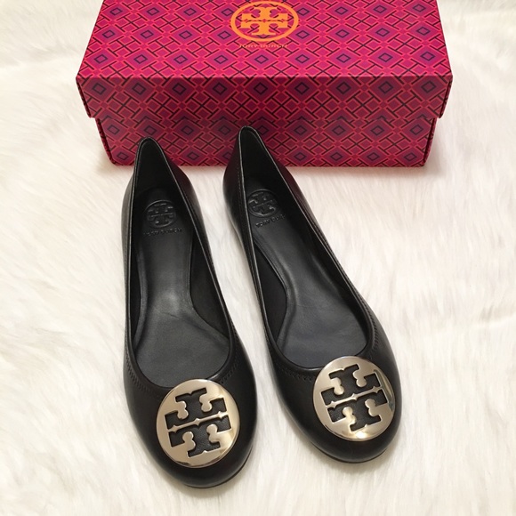 Tory Burch Shoes - 🚫SOLD🎉HP NEW Tory Burch Reva Black Ballet Flats!