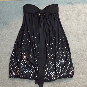 Sparkly strapless dress