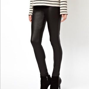 Tall faux leather leggings