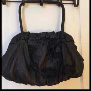 Black Leather Adrienne Vittadini Purse