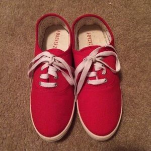 Red Low Tops