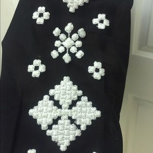 Black and White Blouse