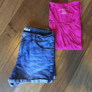 High waisted Jean shorts. Size 10