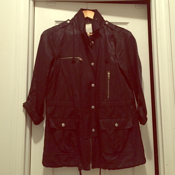 Joie black utility coat // anorak