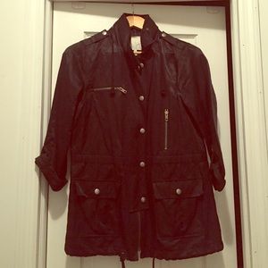 Joie black utility coat // anorak
