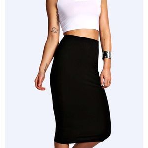 Black Midi Skirt