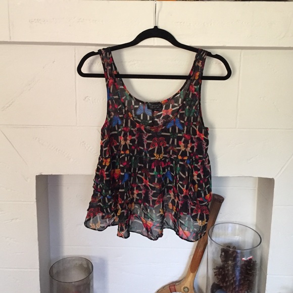 TOPSHOP Butterfly Top - Picture 3 of 3