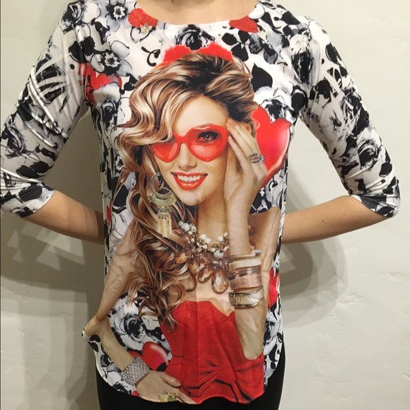 Brand New Women’s Top Fashion Glamour Love S, M, L