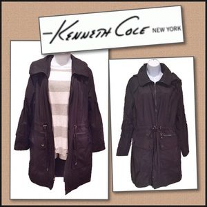 Kenneth Cole black spring anorak