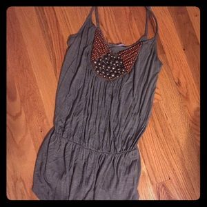 Nordstrom army green embellished tank