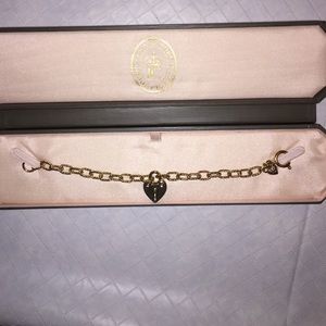 Juicy Couture heart locket bracelet.