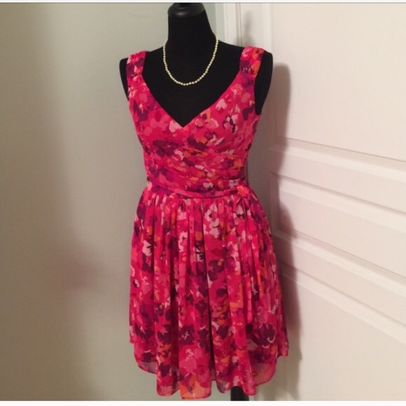 Hot pink Express dress