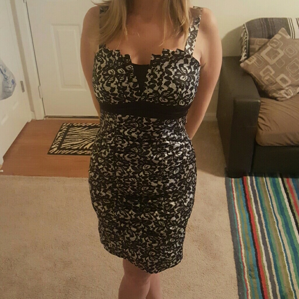 Black & White Formal Dress