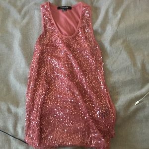 Sequin tank top
