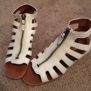 White Via Spiga gladiator sandals