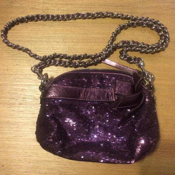 Coach sequin/chain crossbody ✨