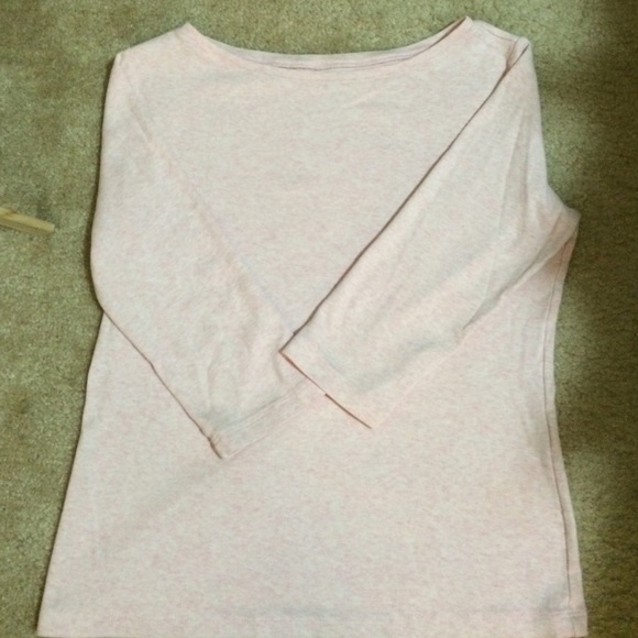 Talbot heathered pink 3/4 sleeve tee.