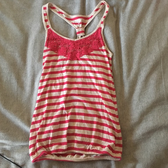 Pink Stripe Tank Top