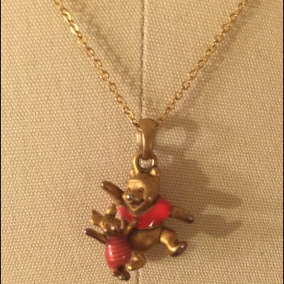 Disney --- Winnie  the Pooh and piglet necklace