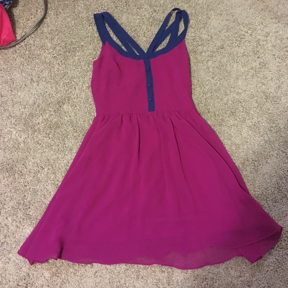 Pink strappy dress