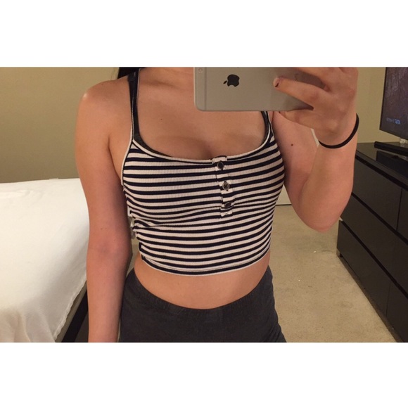 Forever21 Stripe Crop top