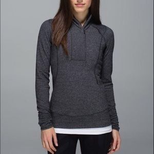 Lululemon think fast herringbone half zip