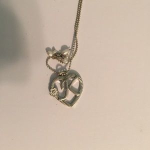 K pendant necklace