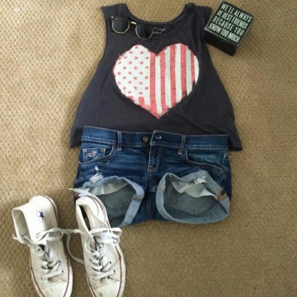 Flag crop top