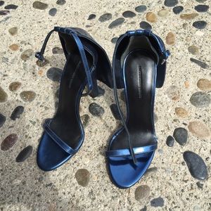 Alexander Wang Blue Metallic Sandals! New!