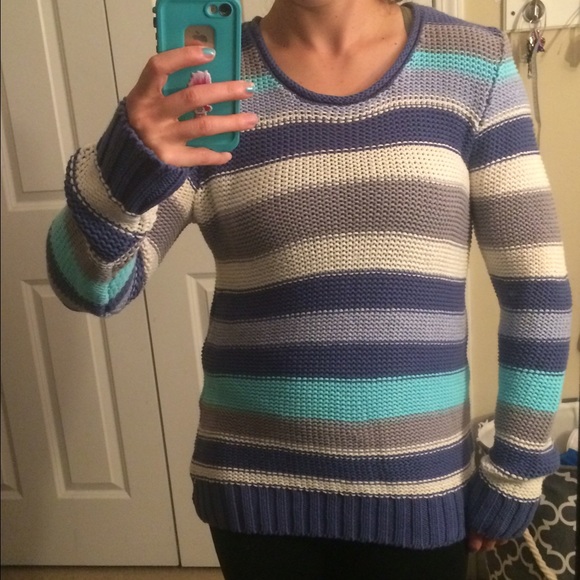 Long cable knit sweater