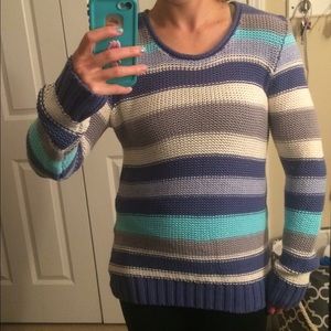 Long cable knit sweater
